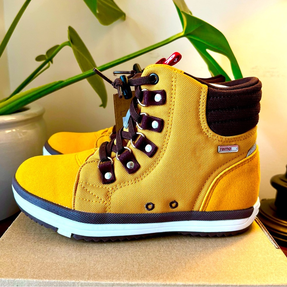 Reima | Kid’s Waterproof High tops | Yellow size 1 1/2-2